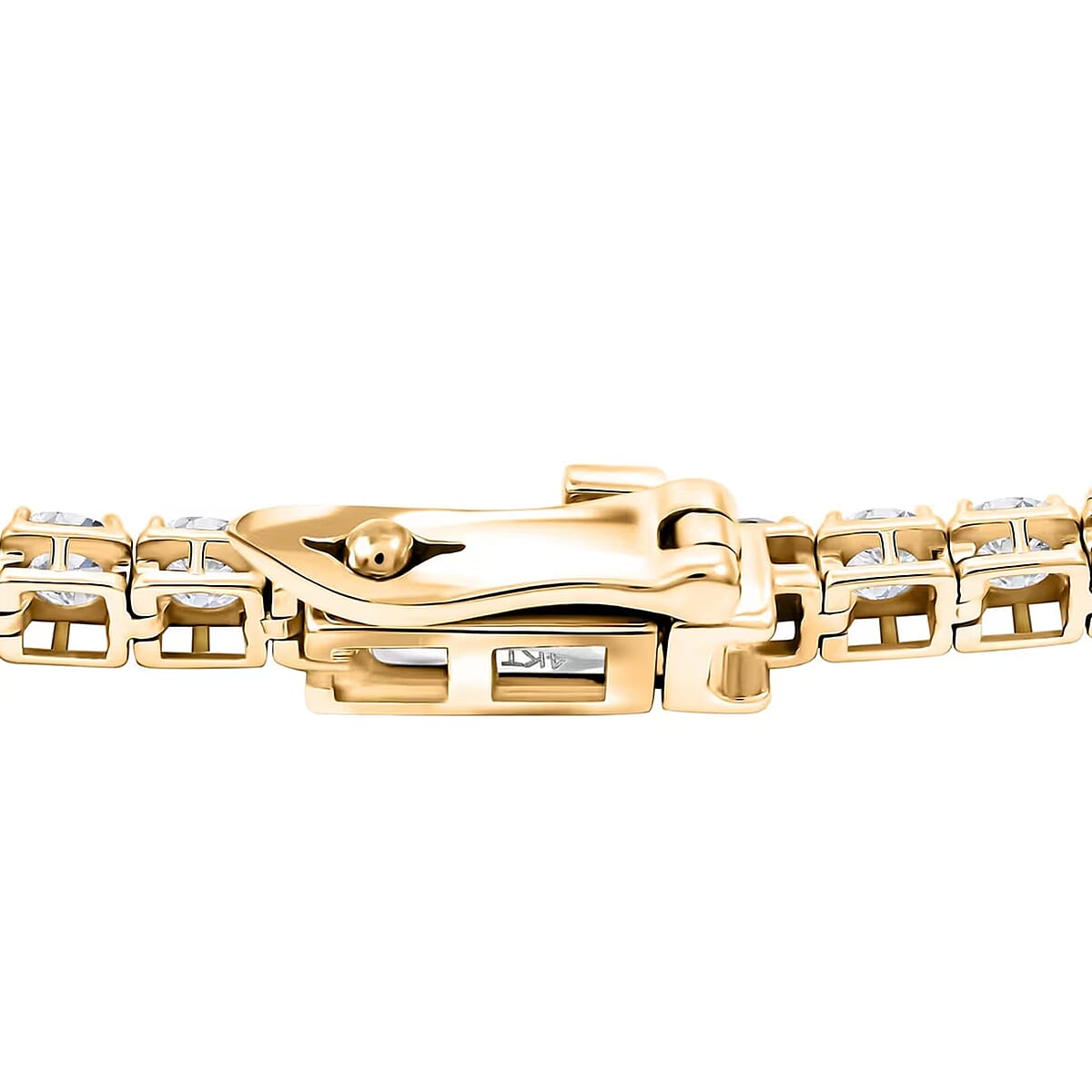 Luxuriant Lab Grown Diamond 6.00 ctw Bracelet in 14K Yellow Gold (7.25 In) 5.52 Grams image number 7