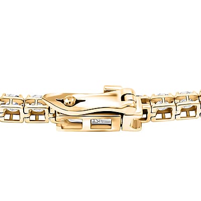 Luxuriant Lab Grown Diamond 6.00 ctw Bracelet in 14K Yellow Gold (7.25 In) 5.52 Grams