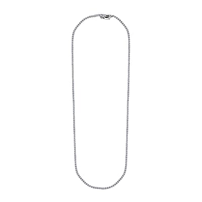 Luxuriant Lab Grown Diamond 5.00 ctw Necklace in 14K White Gold 18 Inches 12.20 Grams