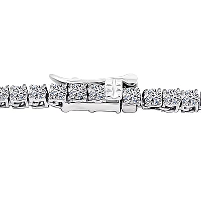Luxuriant Lab Grown Diamond 7.50 ctw Infinite Glow Necklace in 14K White Gold 18 Inches 11.65 Grams