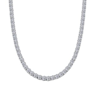 Luxuriant Lab Grown Diamond 10.00 ctw Necklace in 14K White Gold 18 Inches 13.61 Grams
