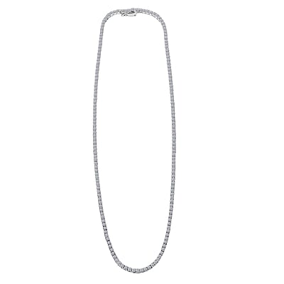 Luxuriant Lab Grown Diamond 10.00 ctw Necklace in 14K White Gold 18 Inches 13.61 Grams