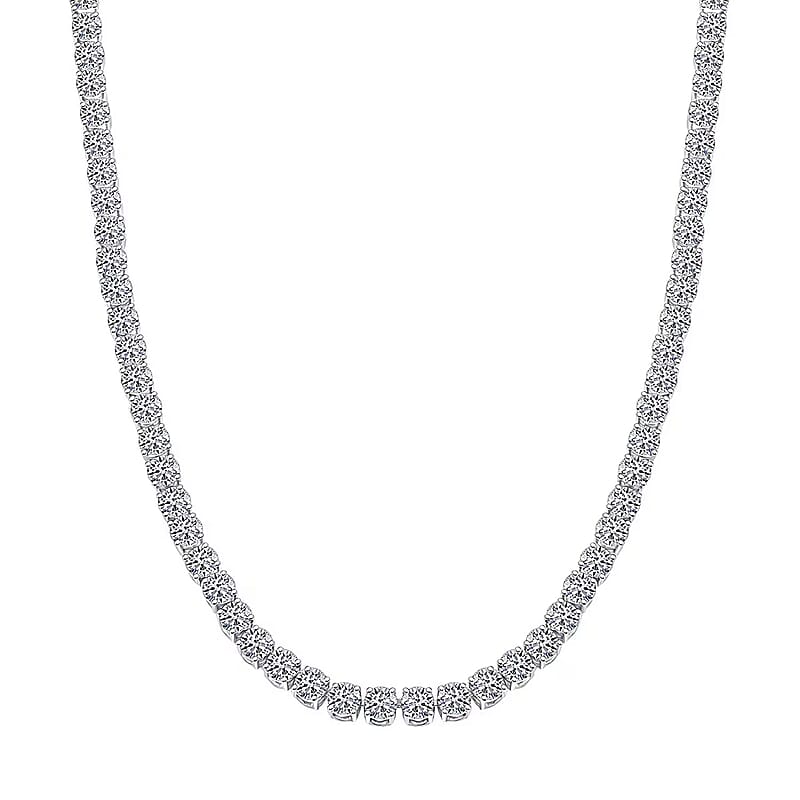 Luxuriant Lab Grown Diamond G VS 15.00 ctw Necklace in 14K White Gold 18 Inches 19.48 Grams