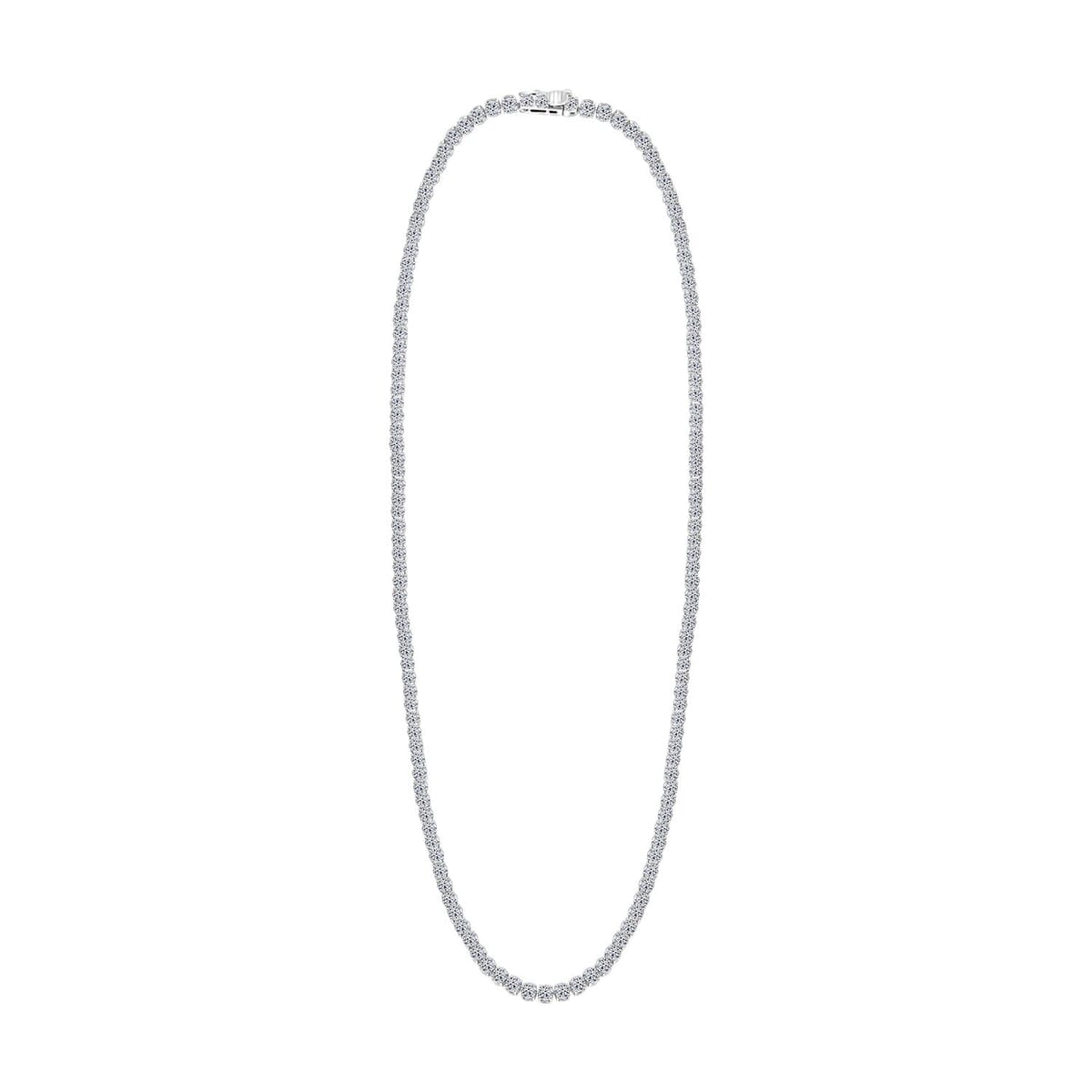 Luxuriant Lab Grown Diamond G VS 15.00 ctw Necklace in 14K White Gold 18 Inches 19.48 Grams image number 1