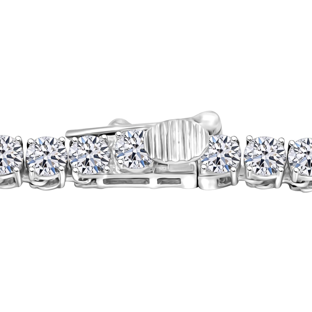 Luxuriant Lab Grown Diamond G VS 15.00 ctw Necklace in 14K White Gold 18 Inches 19.48 Grams image number 2