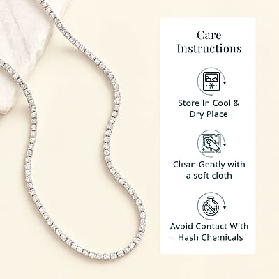 Luxuriant Lab Grown Diamond G VS 15.00 ctw Necklace in 14K White Gold 18 Inches 19.48 Grams