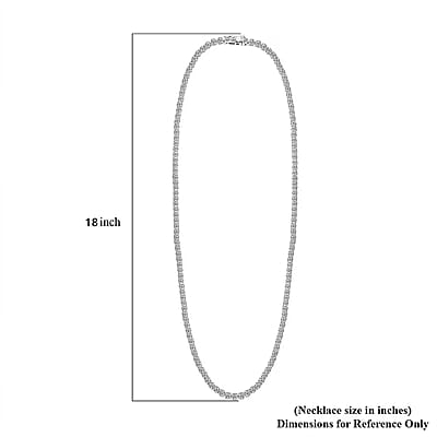 Luxuriant Lab Grown Diamond G VS 15.00 ctw Necklace in 14K White Gold 18 Inches 19.48 Grams