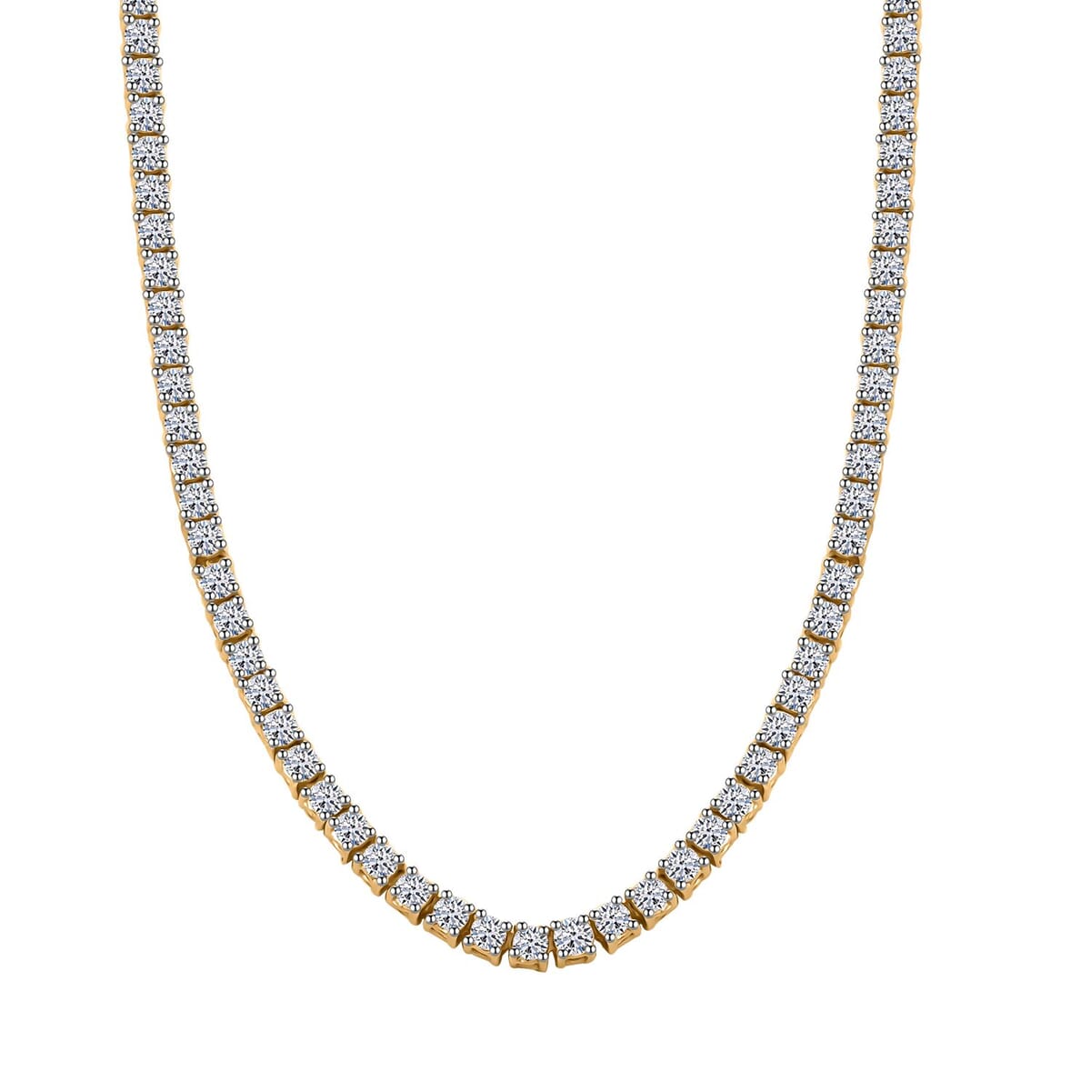 Luxuriant Lab Grown Diamond 5.00 ctw Necklace in 14K Yellow Gold 18 Inches 12.54 Grams image number 0