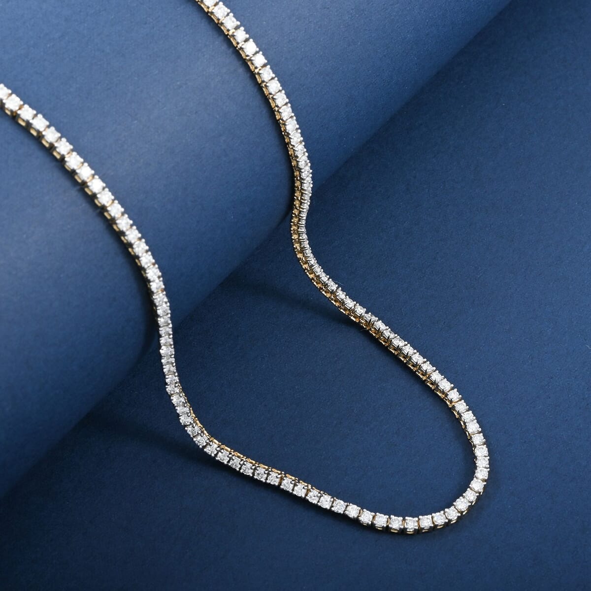 Luxuriant Lab Grown Diamond 5.00 ctw Necklace in 14K Yellow Gold 18 Inches 12.54 Grams image number 1