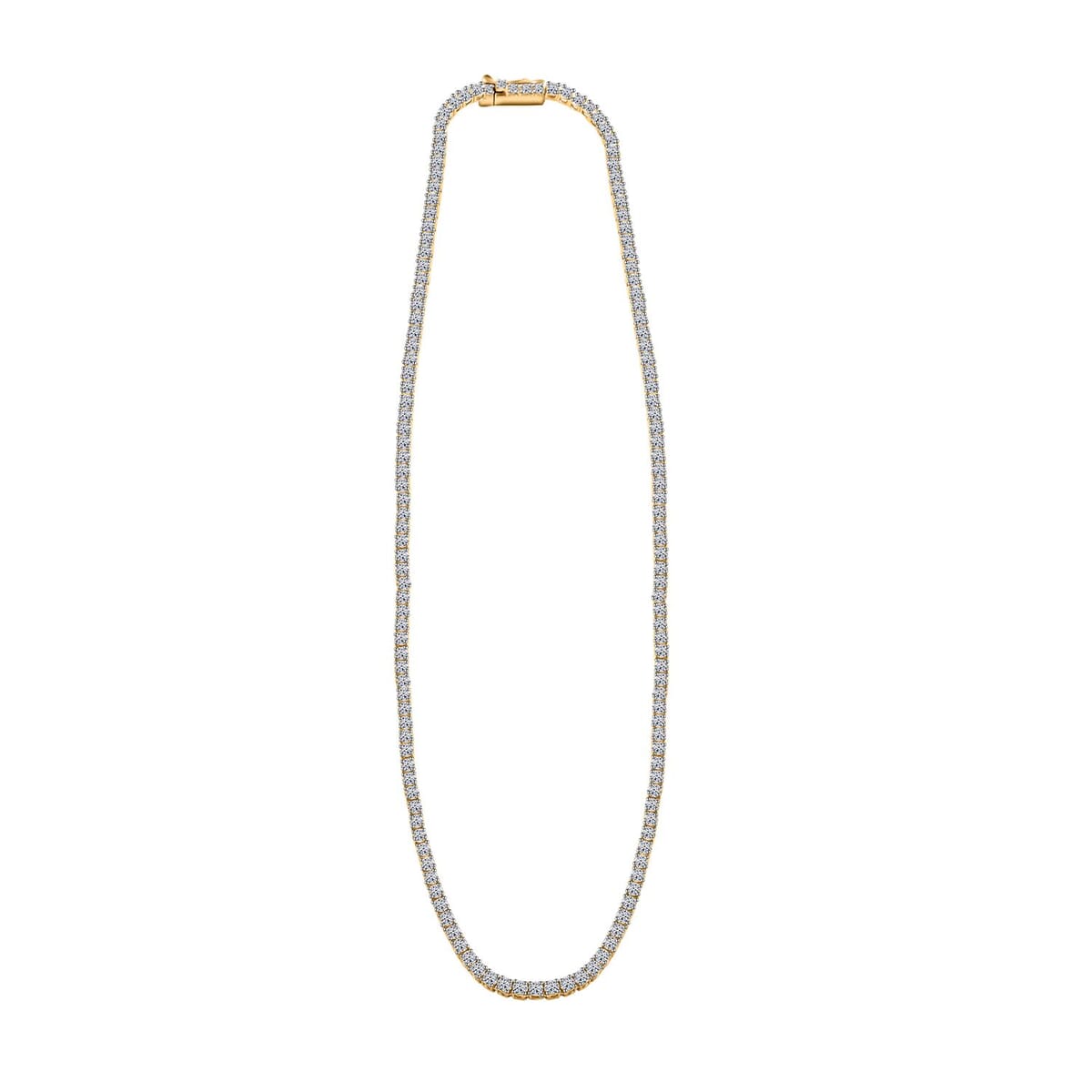 Luxuriant Lab Grown Diamond 5.00 ctw Necklace in 14K Yellow Gold 18 Inches 12.54 Grams image number 2