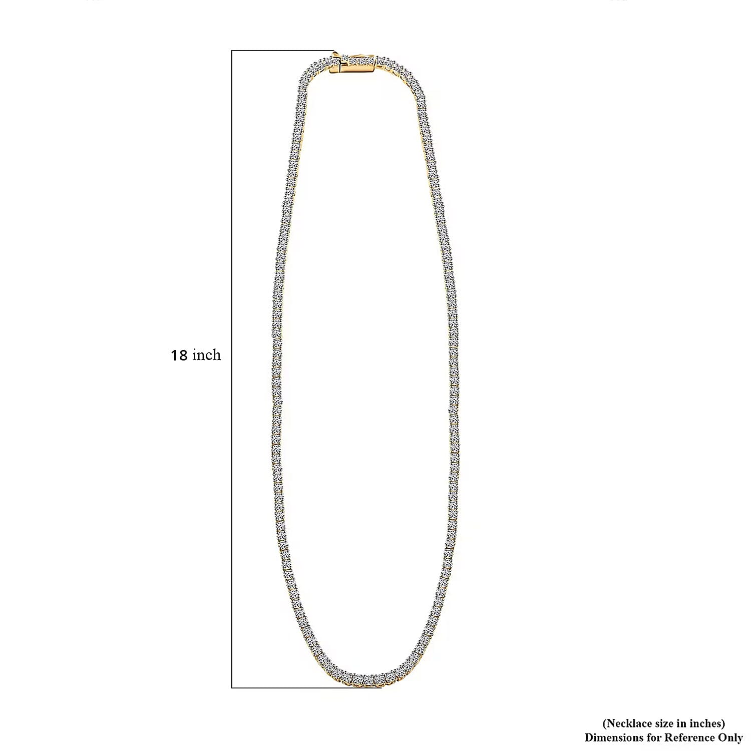 Luxuriant Lab Grown Diamond 5.00 ctw Necklace in 14K Yellow Gold 18 Inches 12.54 Grams