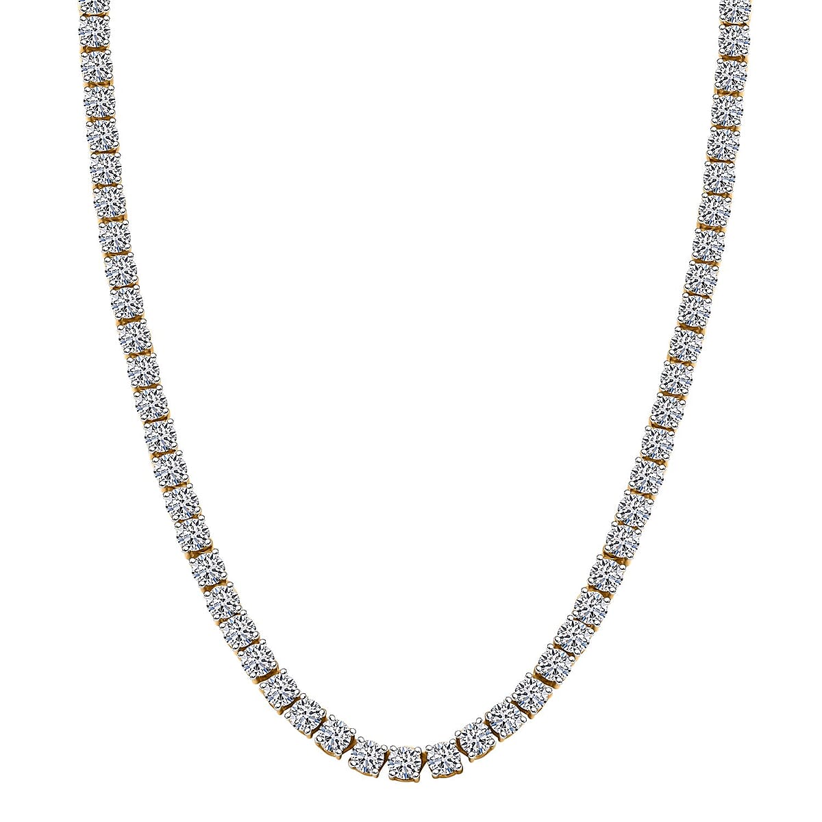 Luxuriant Lab Grown Diamond 5.00 ctw Necklace in 14K White Gold 18 Inches 12.20 Grams image number 0