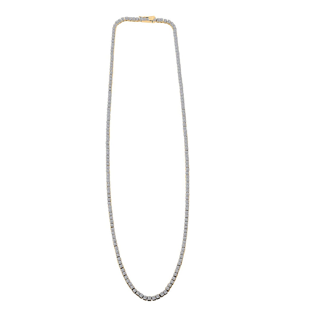 Luxuriant Lab Grown Diamond 5.00 ctw Necklace in 14K White Gold 18 Inches 12.20 Grams image number 2