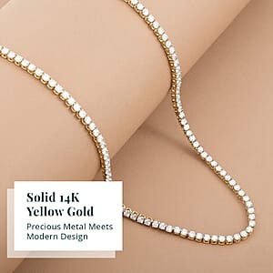 Luxuriant Lab Grown Diamond 7.50 ctw Necklace in 14K Yellow Gold 18 Inches 11.85 Grams