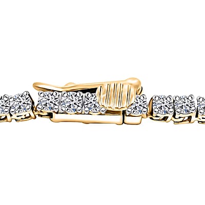 Luxuriant Lab Grown Diamond 7.50 ctw Infinite Glow Necklace in 14K Yellow Gold 18 Inches 11.85 Grams