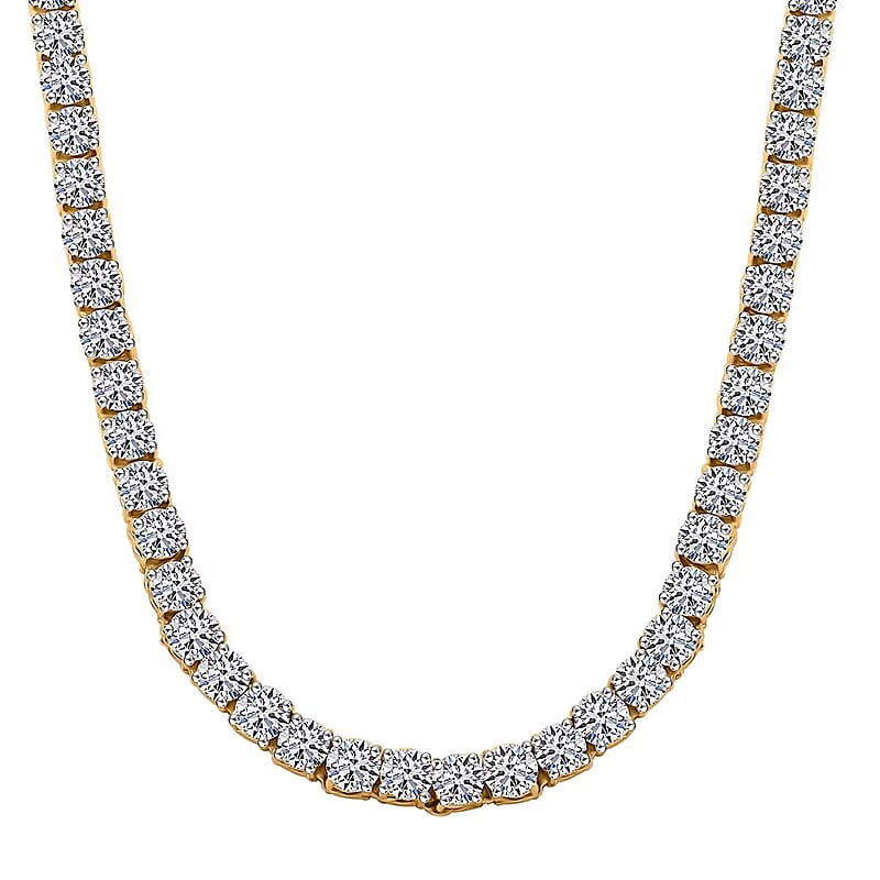 Luxuriant Lab Grown Diamond 10.00 ctw Necklace in 14K Yellow Gold 18 Inches 14 Grams