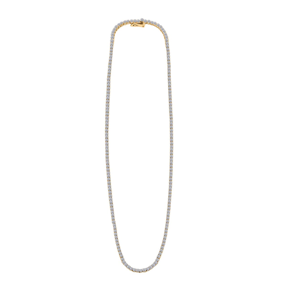 Luxuriant Lab Grown Diamond 10.00 ctw Necklace in 14K Yellow Gold 18 Inches 14 Grams image number 2