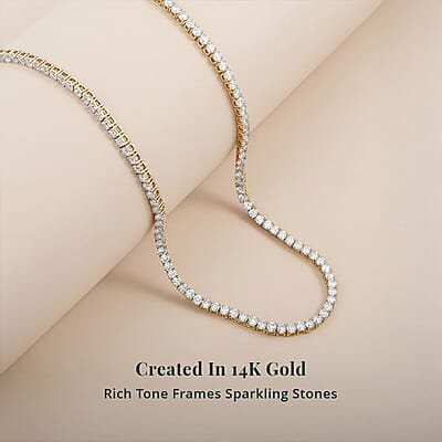 Luxuriant Lab Grown Diamond 10.00 ctw Necklace in 14K Yellow Gold 18 Inches 14 Grams