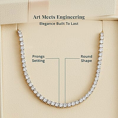 Luxuriant Lab Grown Diamond 10.00 ctw Necklace in 14K Yellow Gold 18 Inches 14 Grams