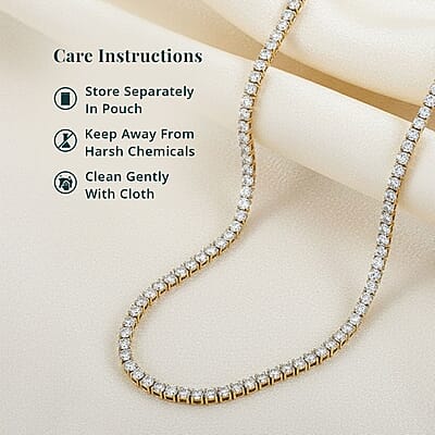 Luxuriant Lab Grown Diamond 10.00 ctw Necklace in 14K Yellow Gold 18 Inches 14 Grams