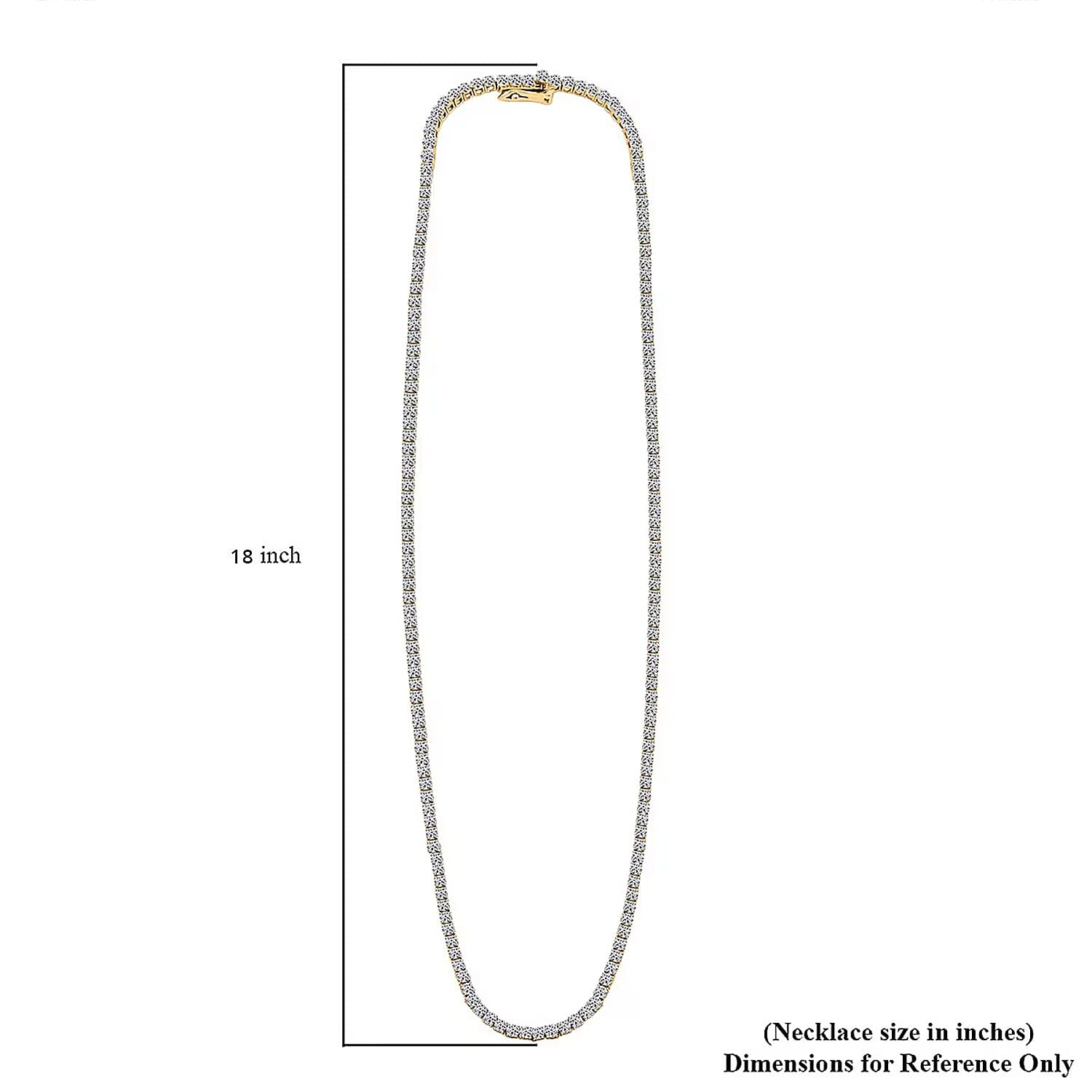 Luxuriant Lab Grown Diamond 10.00 ctw Necklace in 14K Yellow Gold 18 Inches 14 Grams