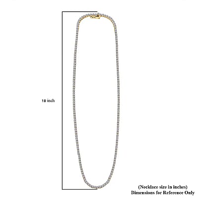 Luxuriant Lab Grown Diamond 10.00 ctw Necklace in 14K Yellow Gold 18 Inches 14 Grams