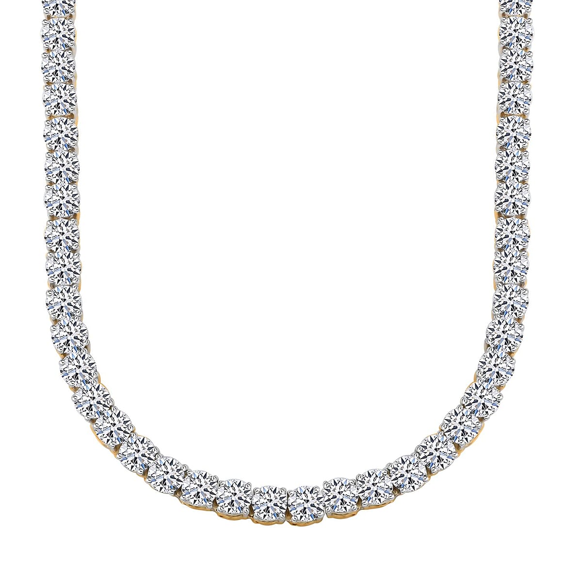 Luxuriant Lab Grown Diamond G VS 15.00 Necklace in 14K Yellow Gold 18 Inches 19.46 Grams image number 0