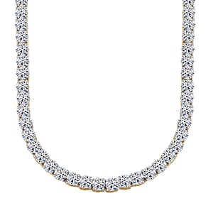 Luxuriant Lab Grown Diamond G VS 15.00 Necklace in 14K Yellow Gold 18 Inches 19.46 Grams