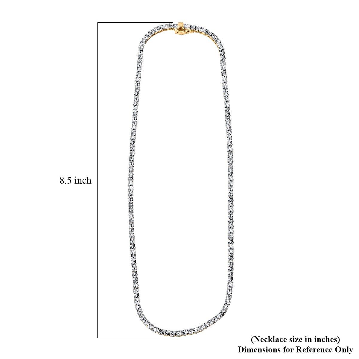 Luxuriant Lab Grown Diamond G VS 15.00 Necklace in 14K Yellow Gold 18 Inches 19.46 Grams image number 2