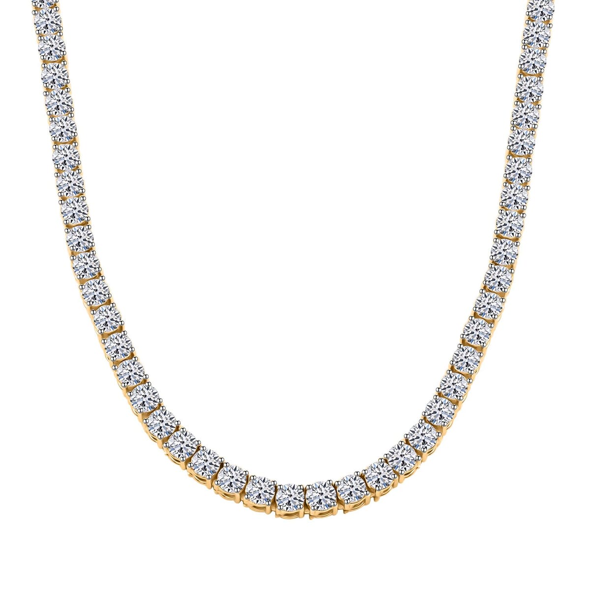 Luxuriant Lab Grown Diamond 20.00 ctw Necklace in 14K Yellow Gold 18.5 Inches 28.07 Grams image number 0