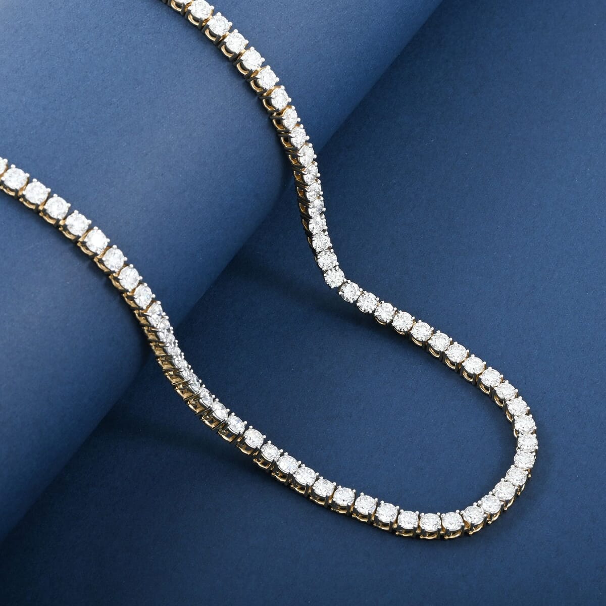 Luxuriant Lab Grown Diamond 20.00 ctw Necklace in 14K Yellow Gold 18.5 Inches 28.07 Grams image number 1
