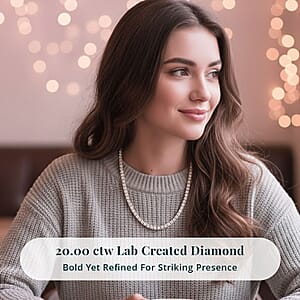 Luxuriant Lab Grown Diamond 20.00 ctw Necklace in 14K Yellow Gold 18.5 Inches 28.07 Grams