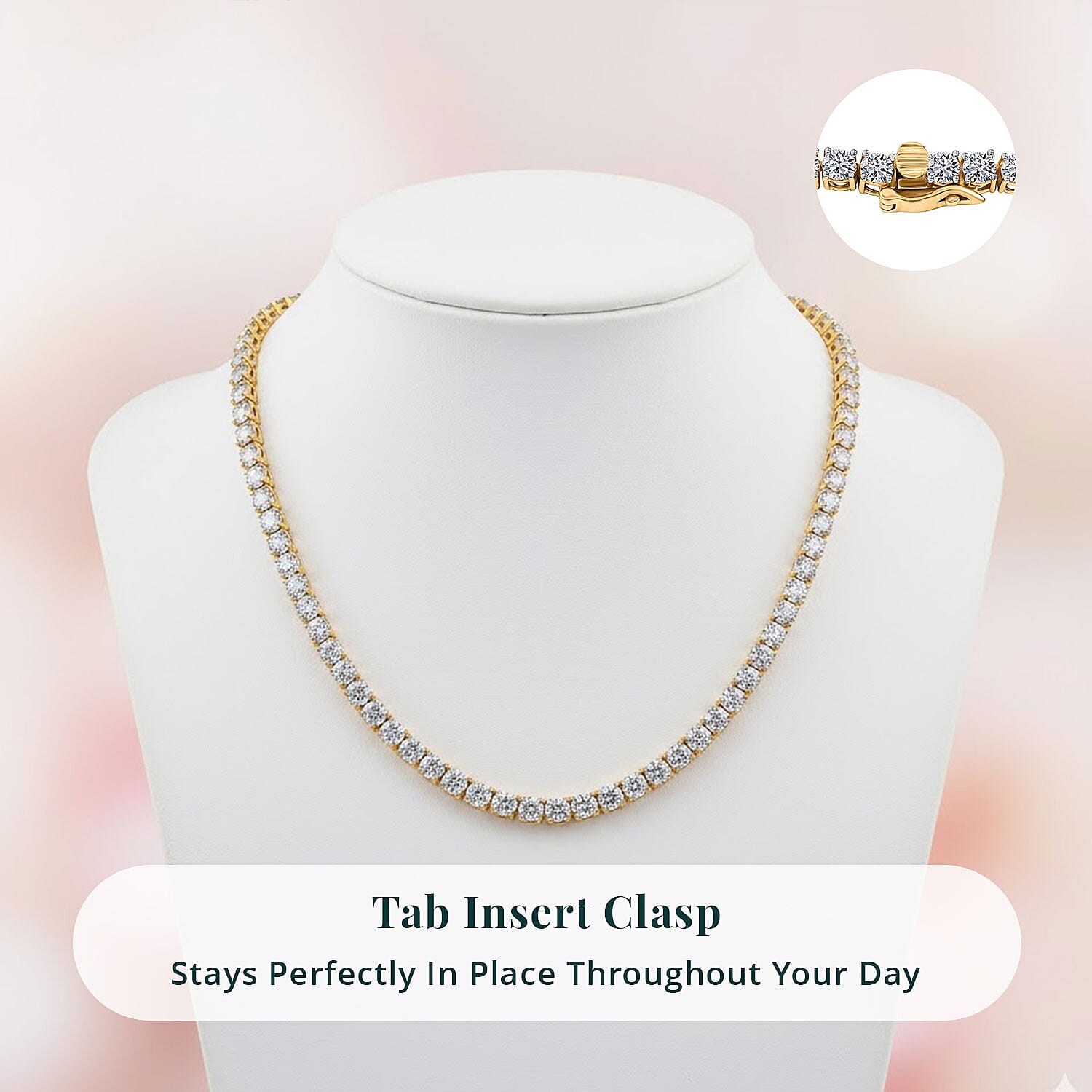 Luxuriant Lab Grown Diamond 20.00 ctw Necklace in 14K Yellow Gold 18.5 Inches 28.07 Grams
