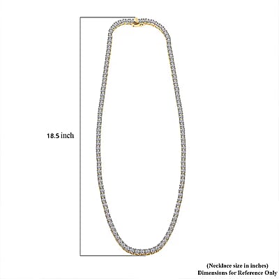 Luxuriant Lab Grown Diamond 20.00 ctw Necklace in 14K Yellow Gold 18.5 Inches 28.07 Grams
