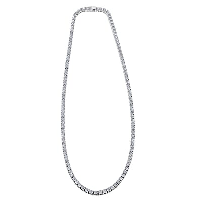 Luxuriant Lab Grown Diamond 20.00 ctw Necklace in 14K White Gold 18.5 Inches 26.23 Grams