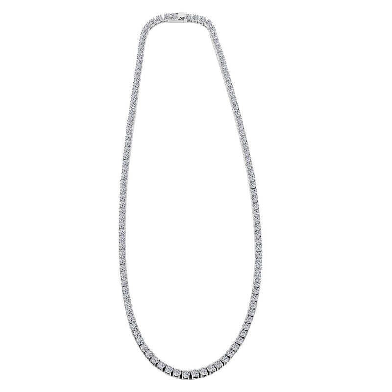 Luxuriant Lab Grown Diamond 20.00 ctw Necklace in 14K White Gold 18.5 Inches 26.23 Grams