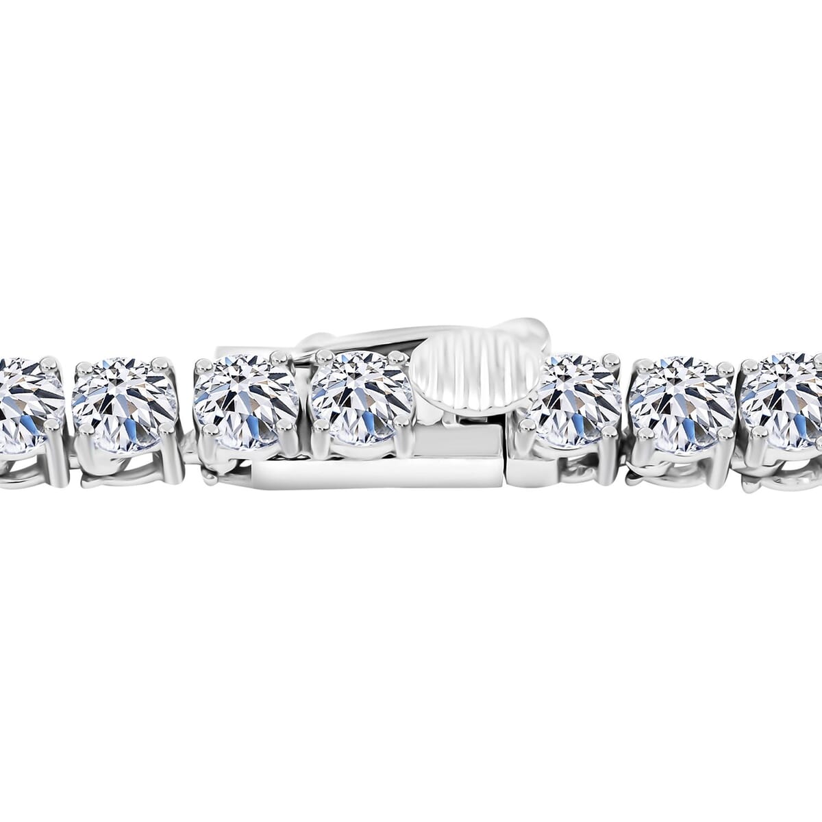 Luxuriant Lab Grown Diamond 20.00 ctw Necklace in 14K White Gold 18.5 Inches 26.23 Grams image number 3