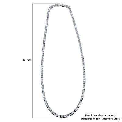 Luxuriant Lab Grown Diamond 20.00 ctw Necklace in 14K White Gold 18.5 Inches 26.23 Grams