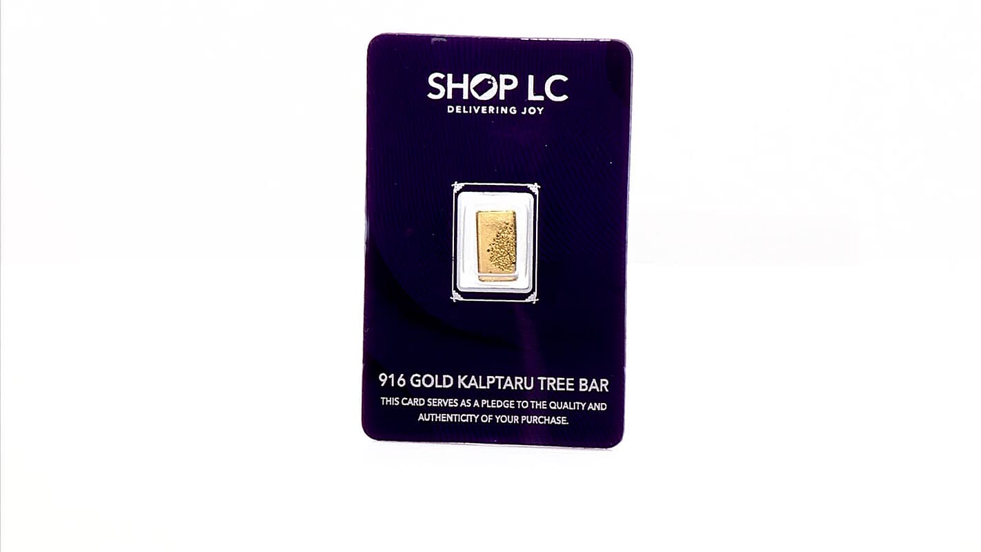 22K Yellow Gold Kalptaru Tree Bar 1 Grams (Del. In 10-15 Days) (Del. in 12-15 Days)