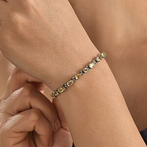Brazilian Citrine 8.90 ctw Cascade Bracelet in Stainless Steel (6.50-8.0In)