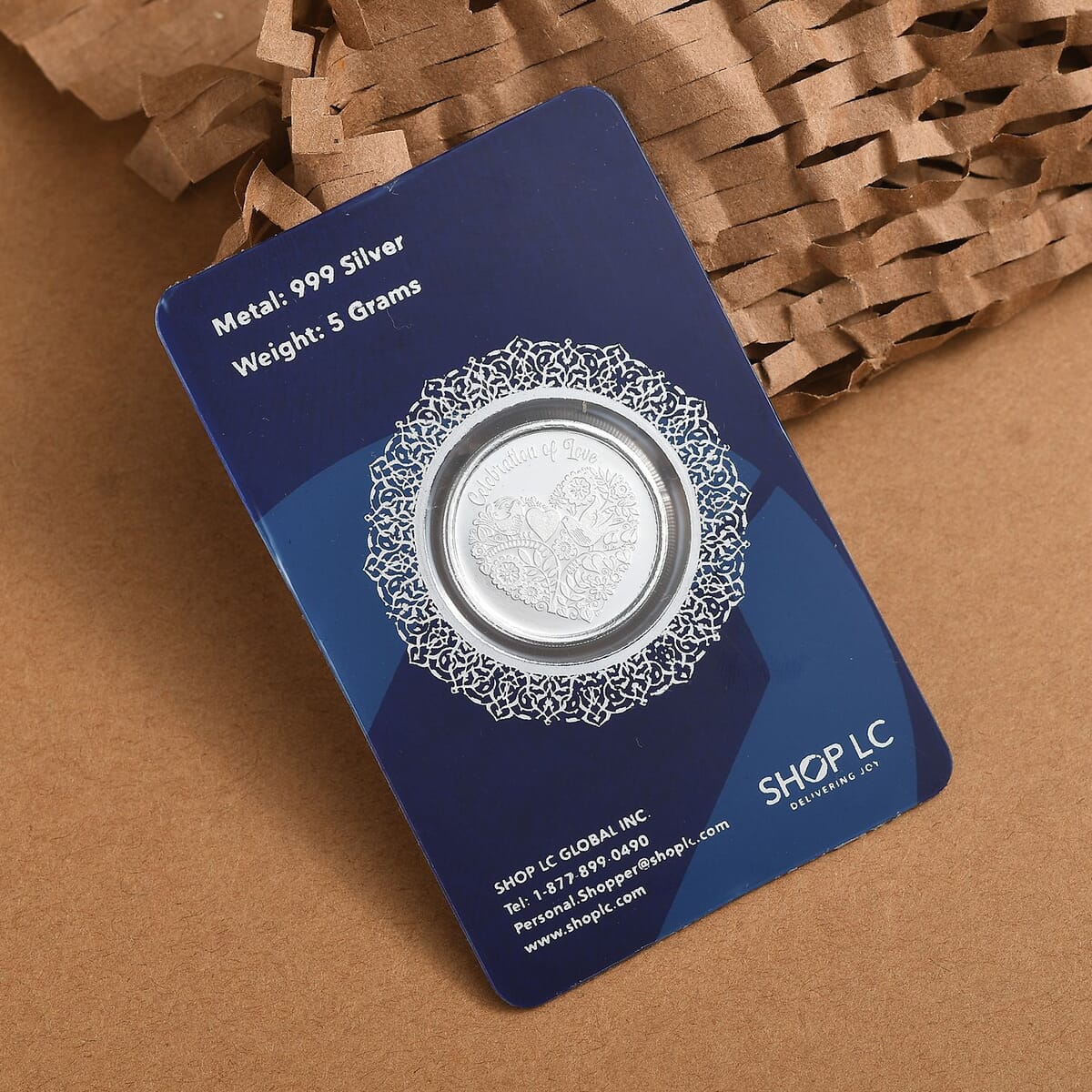 999.9 Fine Silver Happy Anniversary Coin 5 Grams image number 2