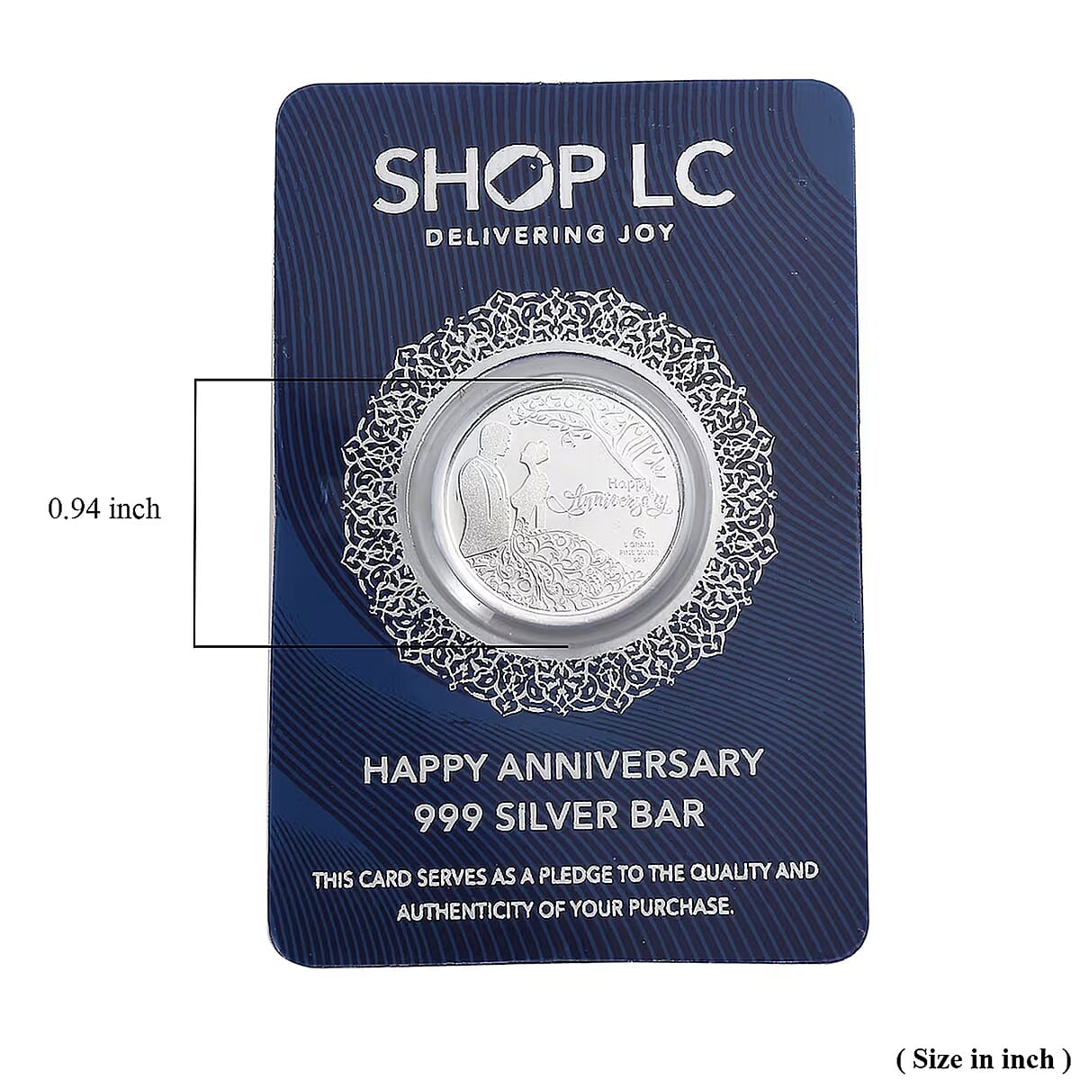 999.9 Fine Silver Happy Anniversary Coin 5 Grams image number 5