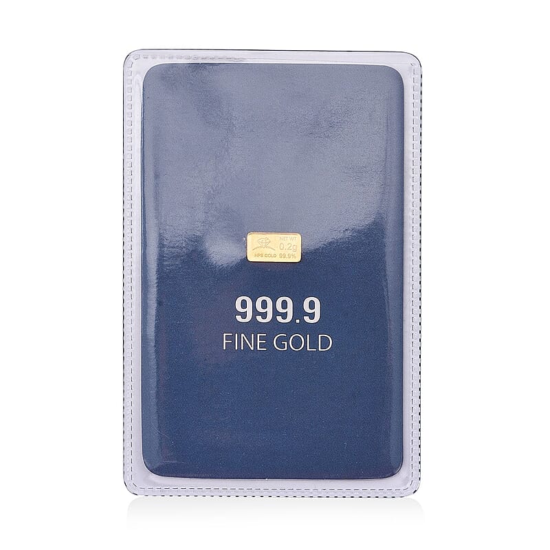 24K Yellow Gold Bar 200mg