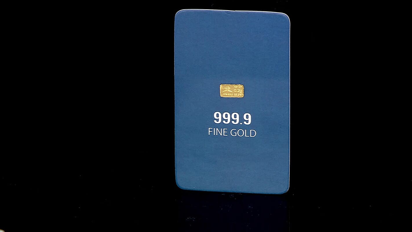 Golden Deal 24K Yellow Gold Bar 200mg