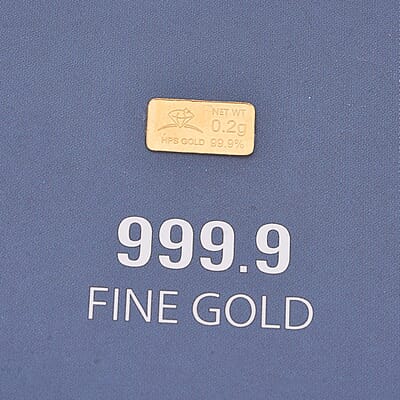24K Yellow Gold Bar 200mg