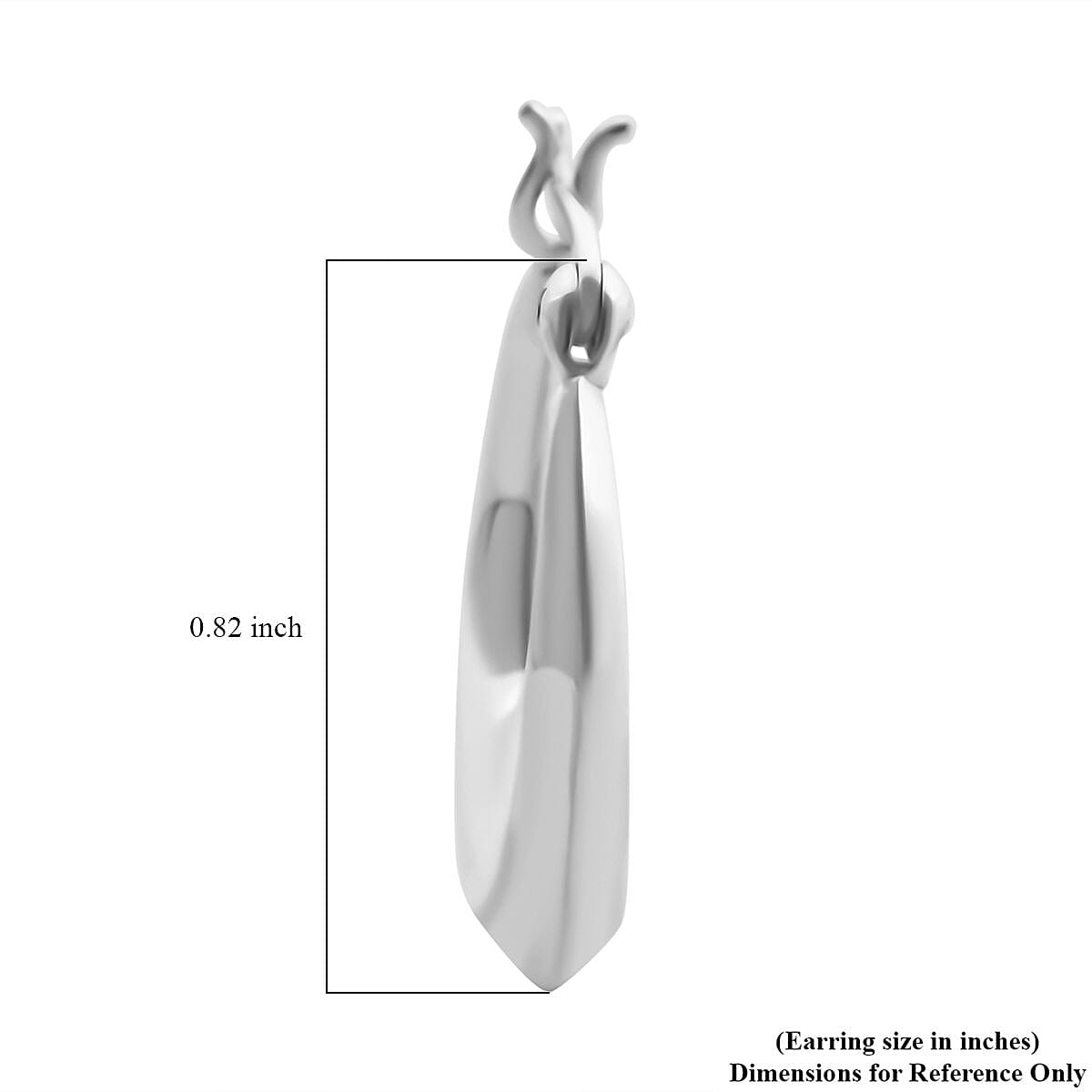 Sterling Silver Hoop Earrings (2.65 g)