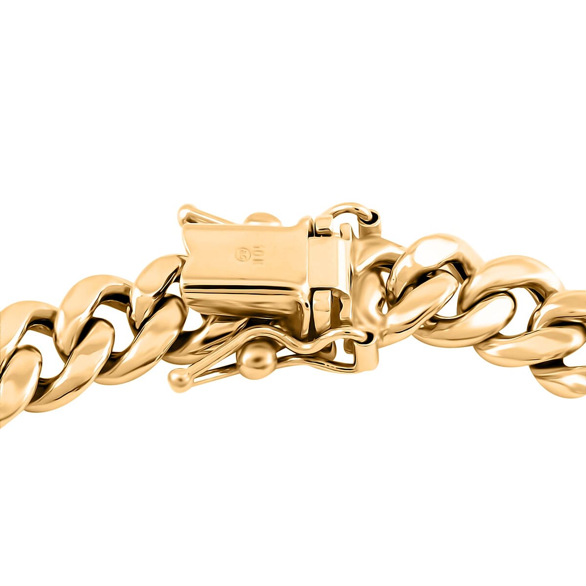 6.2mm Miami Cuban Chain Bracelet in 10K Yellow Gold (8.00 In) 6.10 Grams image number 3