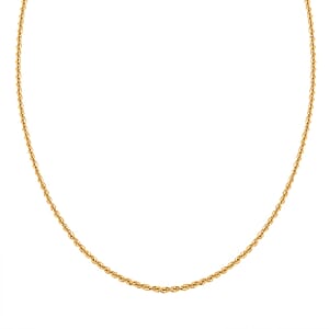 2.5mm Rope Necklace in 10K Yellow Gold 4.10 Grams 22 Inches