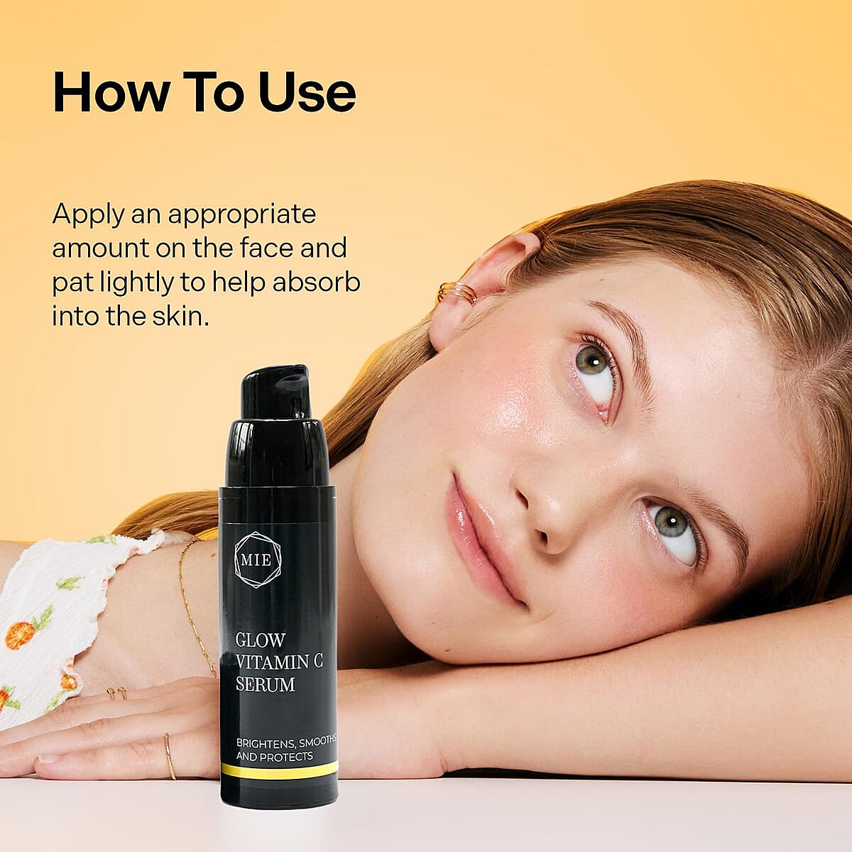 MIE Skincare Glow Vitamin C Serum 0.23oz image number 3