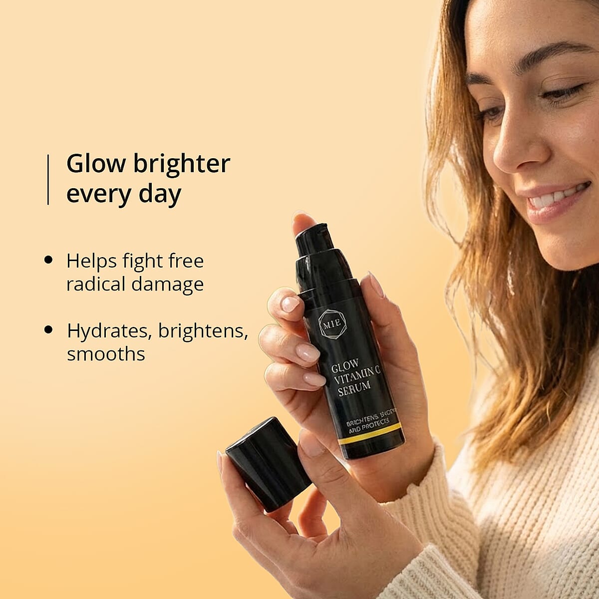 MIE Skincare Glow Vitamin C Serum 0.23oz image number 4